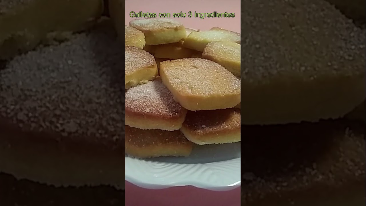 Galletas con solo 3 ingredientes #food