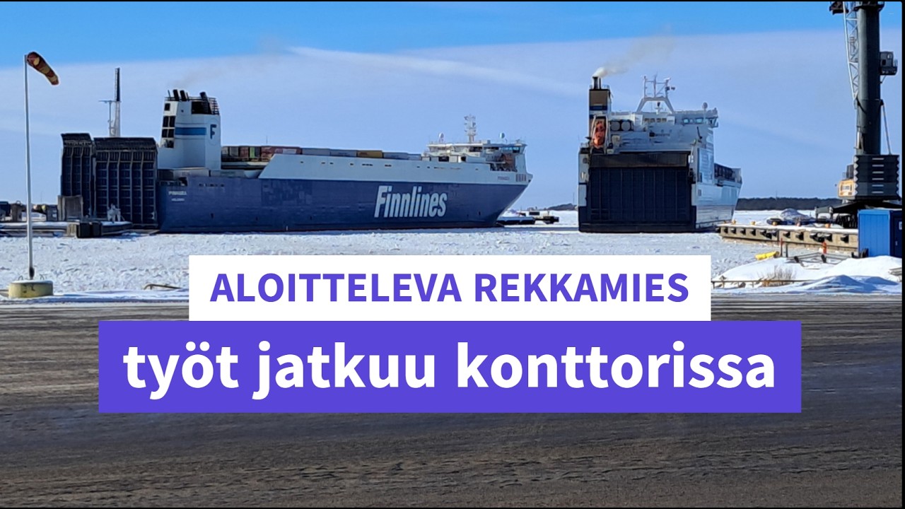 ALOITTELEVA REKKAMIES työt jatkuu konttorissa