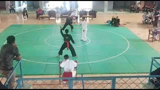 Bantingan terbang ❗❗TTKKDH merah vs psht  biru, penonton emosi !!! kasarnya para penonton ⁉️