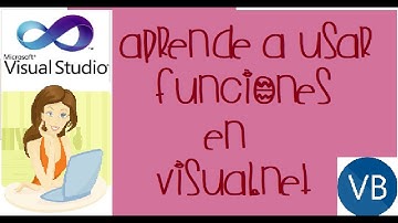 Ejemplos sencillos con  FUNCIONES en Visual.net (paso a paso)✿