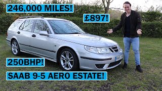 My £897 246,000 Mile Saab 95 Aero Review!