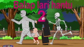 balap lari hantu 2 -kartun horor lucu-funny kartun