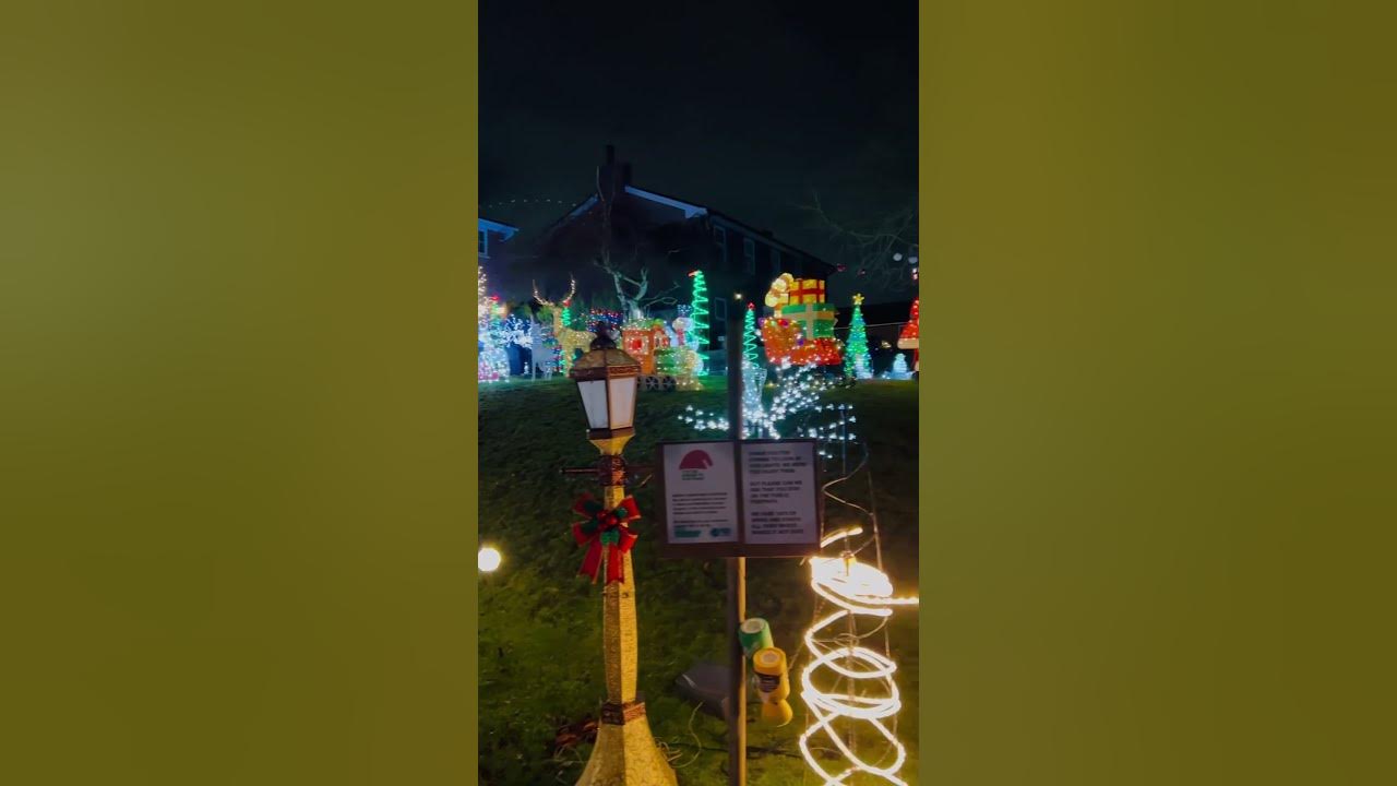 Charity house Christmas lights short YouTube