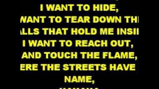 Where The Streets Have No Name-U2 Lyrics
