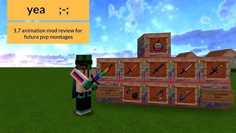 1.7 animation mod review | minecraft PVP