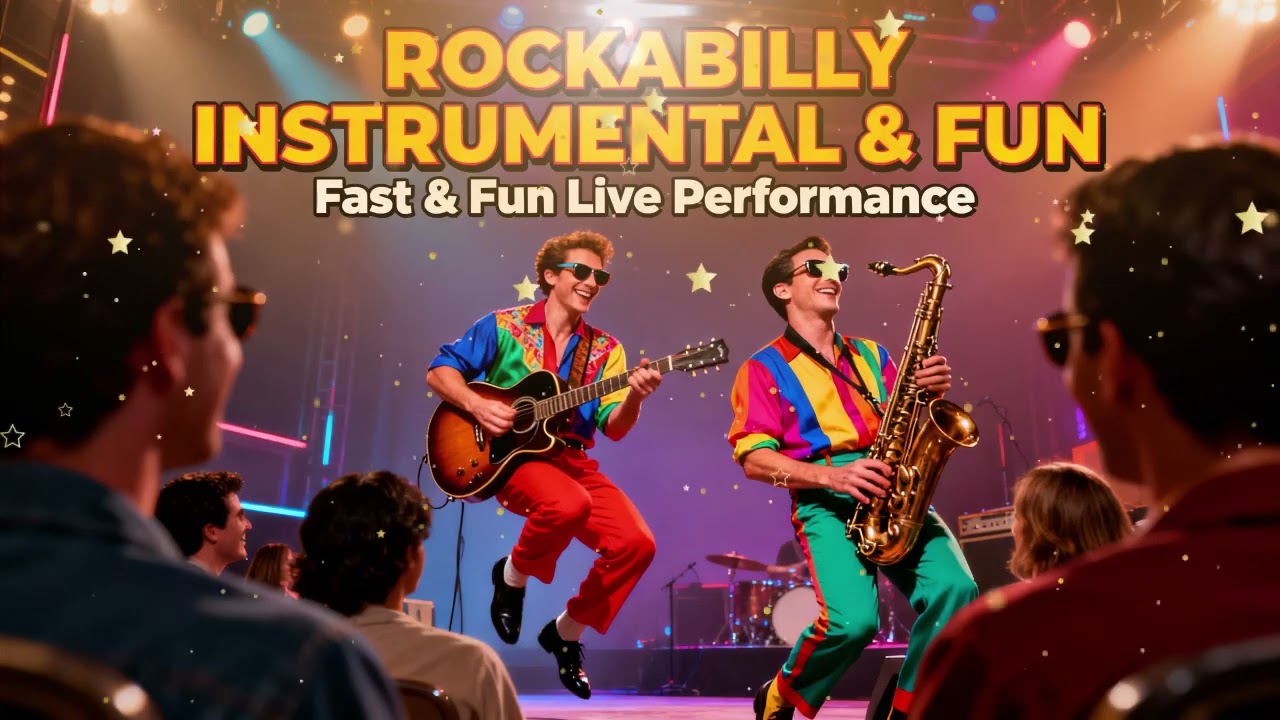 🎸 ROCKABILLY INSTRUMENTAL 🎷 | FAST & FUN GUITAR & SAX LIVE!