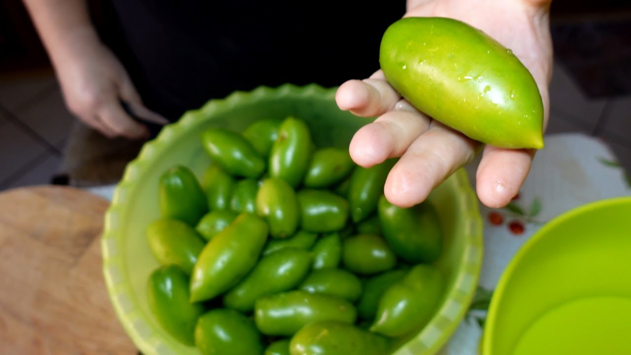 Pomodori verdi sott'olio contorno strepitoso - Ricetta Calabrese
