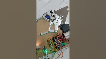 HVS-4589. Colour Sorting Pick and Place Robotic ARM #arduino #TCS34725 #ir #pickandplaceautomation