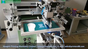 semi automatic screen printing machine for printing plastic cups