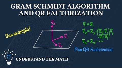 How to Find an Orthogonal Basis and QR Factorization of a Matrix