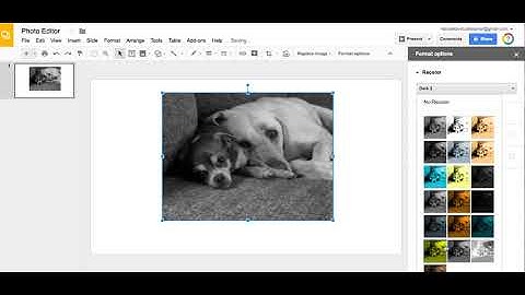 Editing Photos in Google Slides