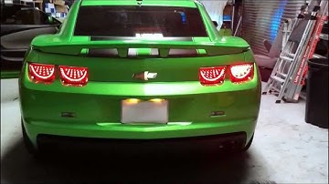 Camaro with LED Tail Lights