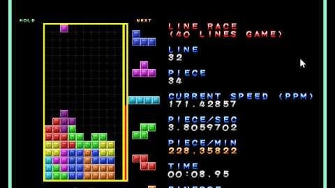 25.33 Tetris sprint by TrampolineGM