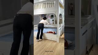 Large Storage Kids Bunk Bed | Space Saving Furniture #shorts