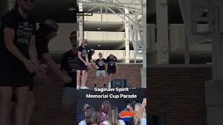 The Saginaw Spirit Celebrating Their Memorial Cup Victory