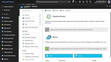 Lab Demo - Azure App service backup