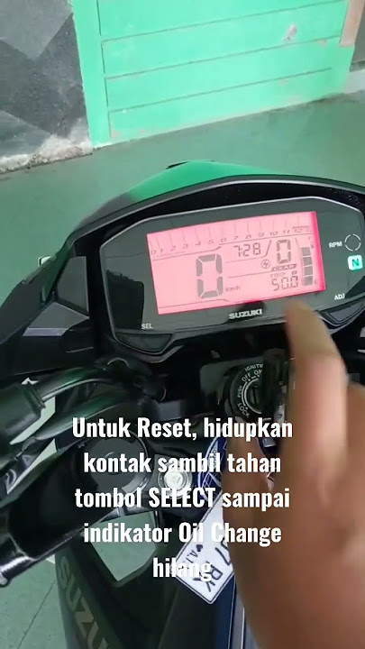 Reset & Setting Oil Change Interval Suzuki Satria F150 FI #suzukimotorcycle #satria #f150 #injection