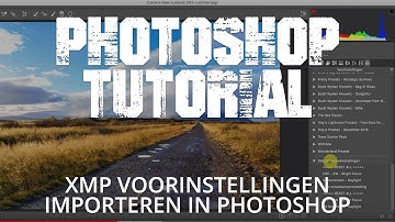 XMP presets voorinstellingen importeren en gebruiken in Camera RAW - Photoshop CC Tutorial