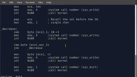 NASM Assembly/ Linux Program to count from 1 to 10, then back to 1.