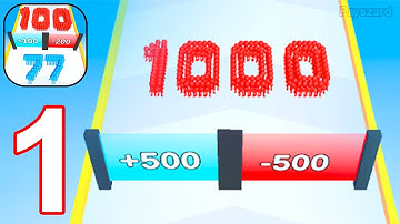 Crowd Number Run 3D - Gameplay Walkthrough Part 1 Satisfy Count Number Run 3D Game Number Chase