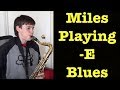 Student playing E Blues - Jazz Saxophone Lessons - Los Angeles