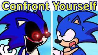 Friday Night Funkin' VS SONIC.EXE - Confronting Yourself | Run Sonic Run! (FNF Mod/Fake Evil Sonic) Resimi