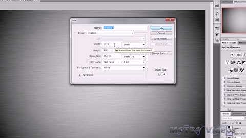 Brushed Metal Effect in Photoshop