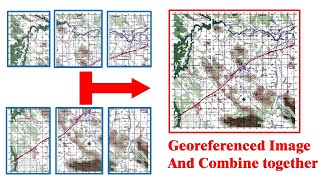 How to georeference topo map and combine images together in ArcMap [Khmer GIS Academy]