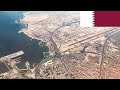 Qatar, impressive departure from Doha Airport (DOH) - perfect weather conditions, clear view