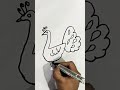 Easy peacock  drawing howtodraw easydrawing youtubeshorts art riyabajeth