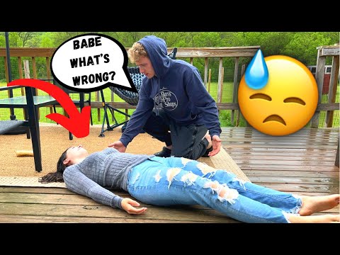 Laying In The Rain Fully Clothed PRANK On My Boyfriend *Cute Reaction*