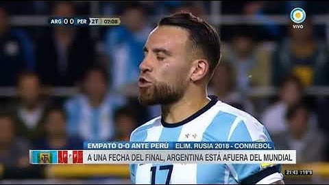 Argentina vs Perú (0-0) Eliminatorias Sudamericanas Rusia 2018 Fecha 17