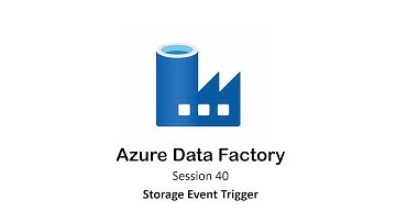 54. ADF Session 40 Storage Event Trigger