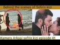 Behind the scenes pictures of Tuba Büyüküstün and Engin Akyürek from the set of Sefirin kizi (epi 41