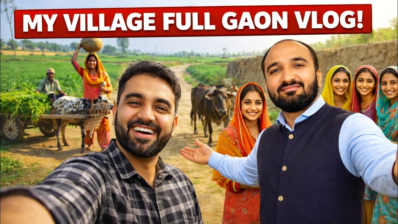 My Village Full Gaon Tour 🇵🇰 | Real Punjabi Village Life & Culture Vlog | Pakistan Village Life Vlog