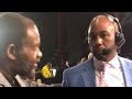 Epic Moment Lennox Lewis And Riddick Bowe Squash 34 Year Old Beef - esnews boxing