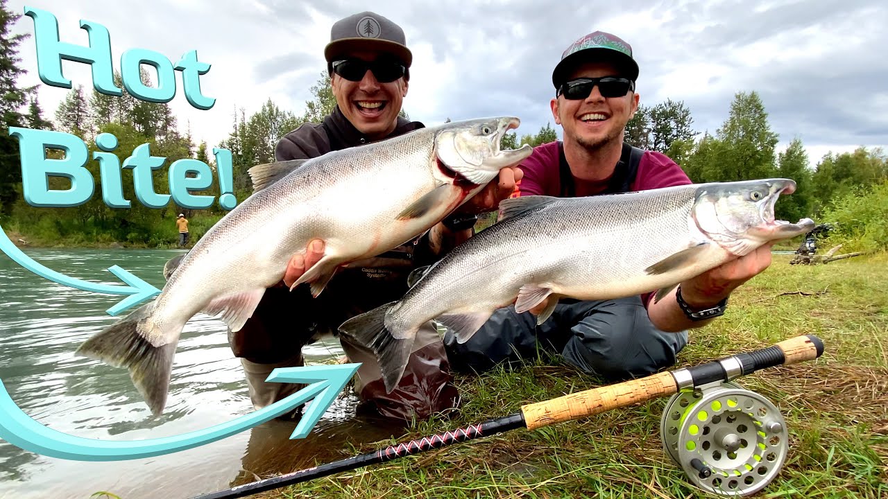 Kenai River Alaska Fishing for Silver Salmon in Soldotna Alaska