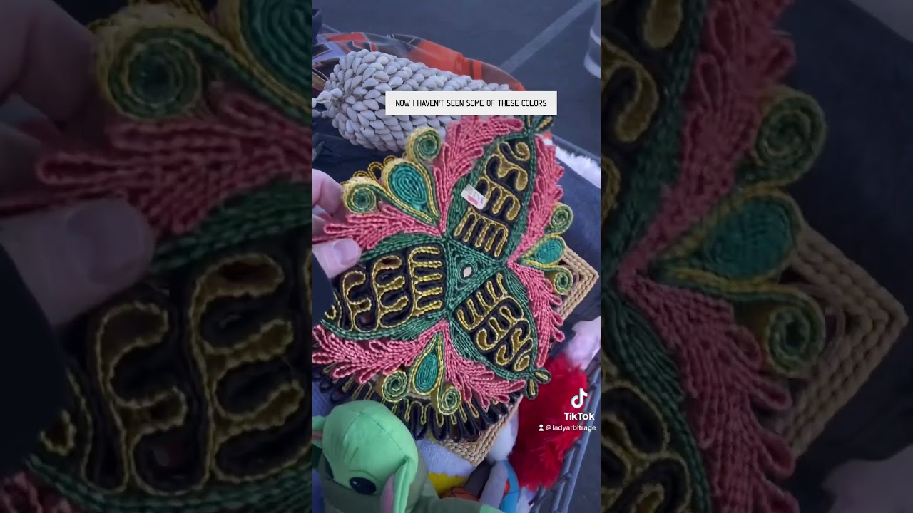 Goodwill bins score! #ladyarbitrage #vintage #boho #wicker #thrifting #goodwillbins #ebay #reseller