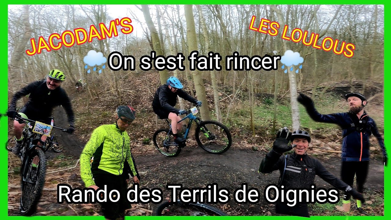 #Rando #vtt La rando des terrils 2023 de Oignies, on s'est fait rincer 😂