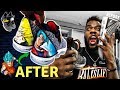 Full Custom DRAGON BALL SUPER Goku Oreo Lebron 16s w/ Kickstraps | by Sierato