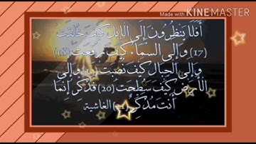 ما تيسر من سورة " الغاشية " أفلا ينظرون إلى الإبل كيف خلقت.. بصوت القارئ عوض القن