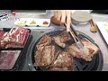리얼먹방:) 생 소갈비구이 & 김치말이국수 ★ ft.명이나물,마늘장아찌ㅣGalbi (Grilled Beef Rib)ㅣREAL SOUNDㅣASMR MUKBANGㅣ