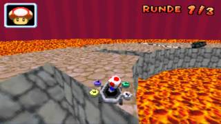 Mario Kart DS Time Trials - Bowsers Lava Circle Former WR 3-lap 38:372 FLAP 12:305