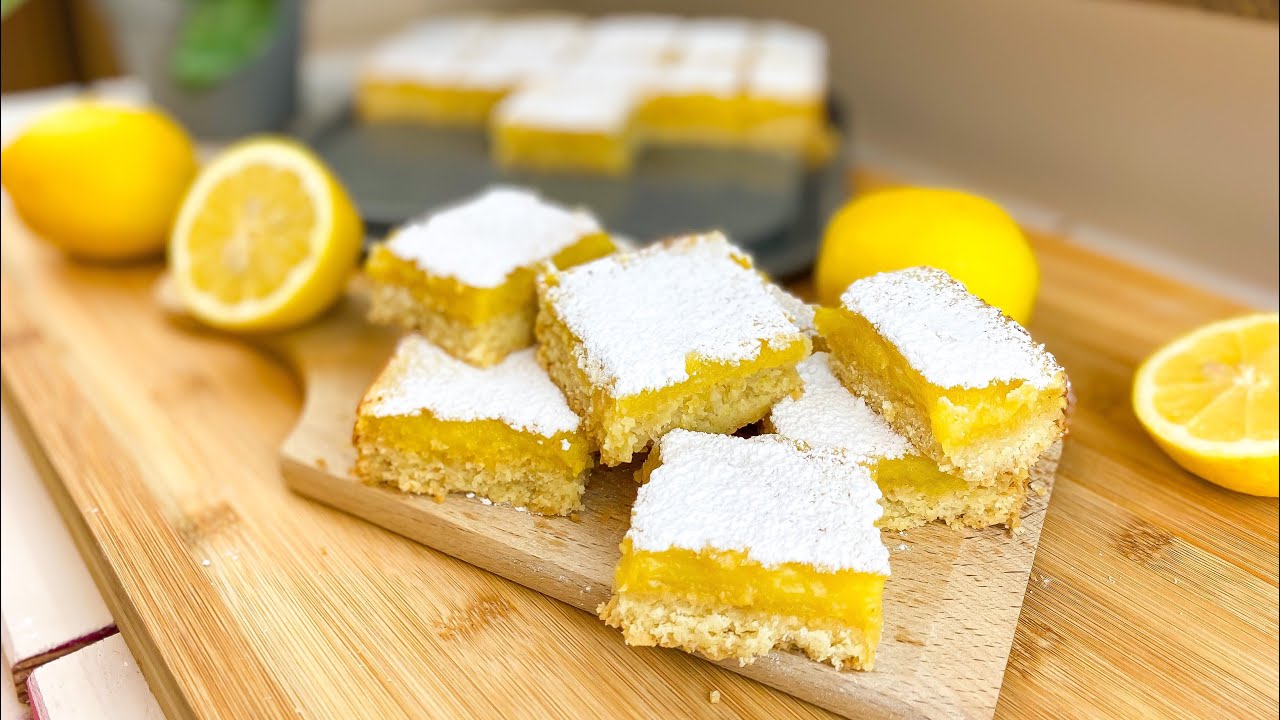 Fruchtige Zitronenschnitten | Luscious Lemon Bars | Torte me Limon ...