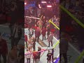Bruce Buffer, Mike Beltran, Max Holloway and his family consoled Conor McGregor after his injury at
