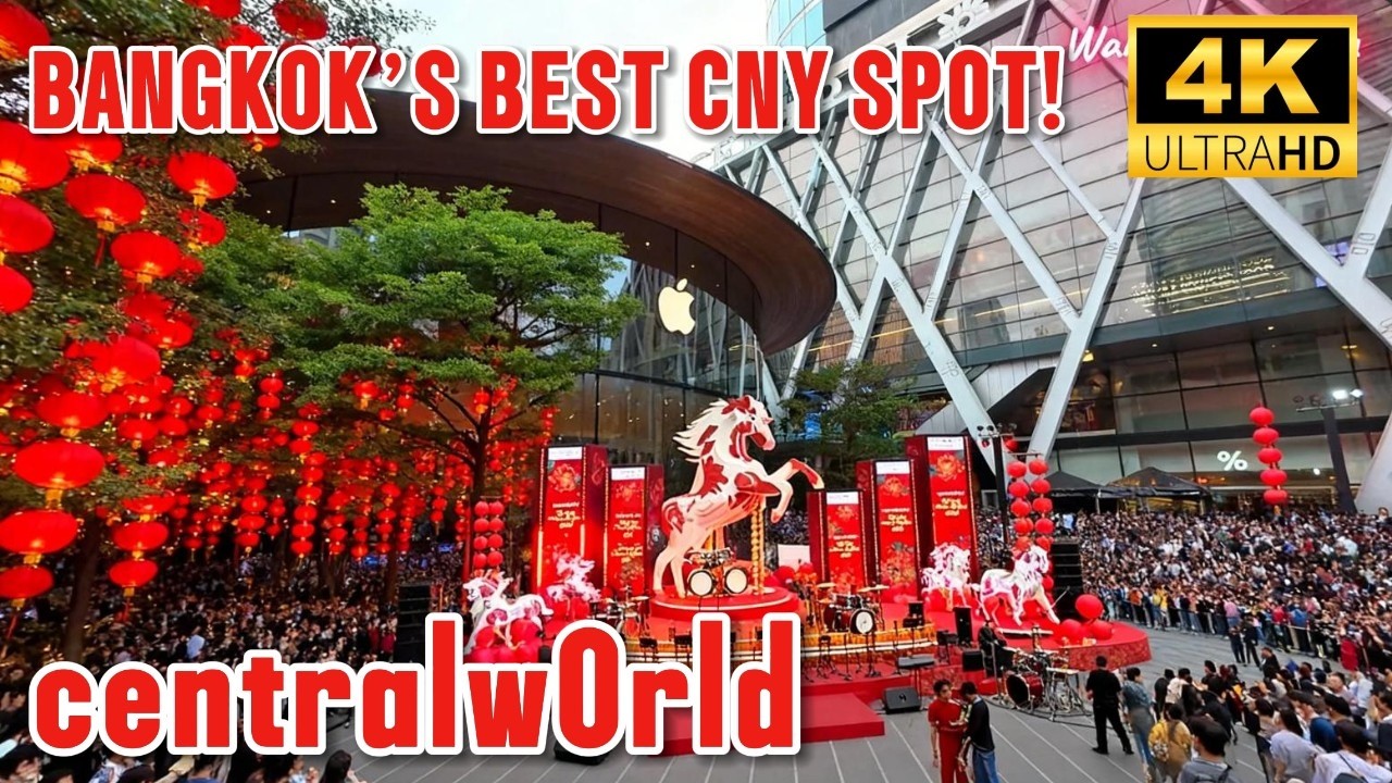 CentralWorld CNY 2026 is INSANE! 🐉🏮 Bangkok Chinese New Year Vibes