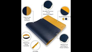 Desk Pad Dual Side Large Mouse Pad Non-Slip Waterproof Mouse Mats Leather Desk Mat Protector