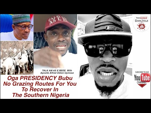 Oga PRESIDENCY Bubu No Grazing Routes For You To Recover In The Southern Nigeria