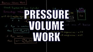 Chemical Thermodynamics 3.2 - Pressure-Volume Work