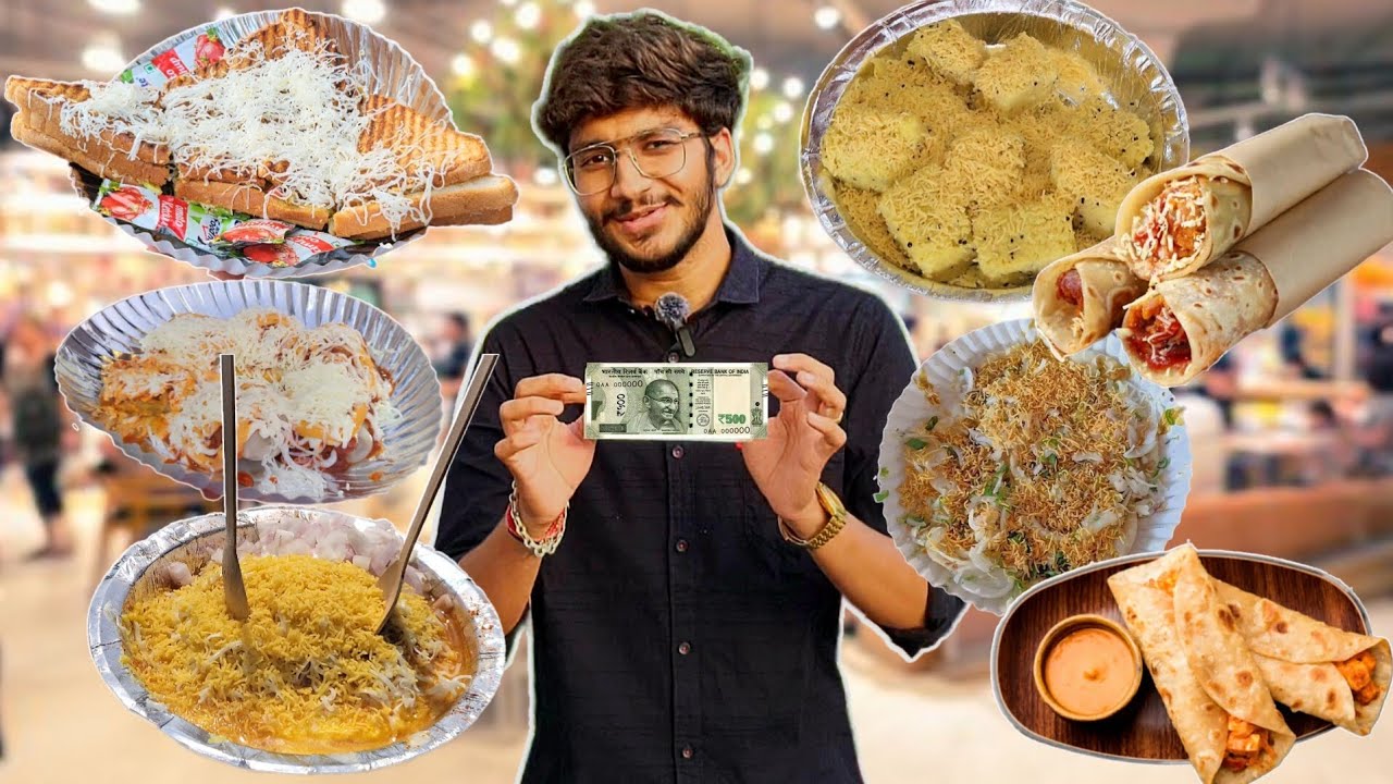 Rs 500 Street Food Challenge | Surat Famous Food Challenge